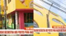 Colegio amplía su local e incluye en su diseño dos postes de luz: "extraña construcción"