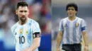 Messi cerca de superar a Maradona: el récord que alcanzaría la 'Pulga' en Qatar 2022