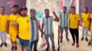 ¿Falsos hinchas en Qatar? Pobladores de Bangladesh lucen la mica de Argentina y Brasil