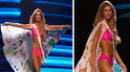 Alessia Rovegno deslumbró con la capa que ella misma pintó para el Miss Universo