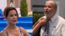 Al fondo hay sitio: 'Charito' logró cautivar al alcalde con sensual reacción al verlo en la piscina