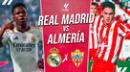 Real Madrid vs. Almería EN VIVO y EN DIRECTO por ESPN: transmisión minuto a minuto