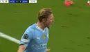 Kevin De Bruyne rompió la valla del Madrid y marcó el 1-1 del Manchester City - VIDEO