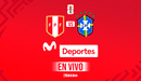 Movistar Deportes EN VIVO, Perú vs. Brasil GRATIS por internet