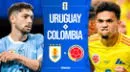 Uruguay vs. Colombia EN VIVO ONLINE GRATIS por AUF TV, Gol Caracol y RCN