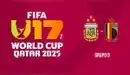 ¿A qué hora juega Argentina vs Bélgica y dónde ver EN VIVO el partido por Mundial Sub 17?