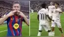 ¡En menos de 5 minutos! Lewandowski adelantó a Barcelona y Gonzalo García puso el 2-2 de Real Madrid