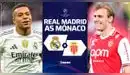 Real Madrid vs Mónaco EN VIVO HOY por la Champions League: alineaciones y dónde ver transmisión gratis