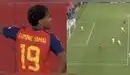 ¡Magistral! Lamine Yamal sorprendió a Croacia y anotó el 1-0 de España por la Nations League