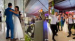Grupo 5 se hace presente en boda y hace bailar a todos los asistentes