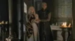 Rhaenyra junto a su esposo, Laenor.