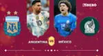 Argentina vs México se enfrentan en el Lusail Iconic Stadium.