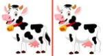 Ubica las 7 diferencias entre las vaquitas y lúcete como el mejor resolviendo retos visuales.