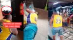 El cómico jugó a la 'guerrita' con Chino Risas y escena se hizo viral en TikTok.