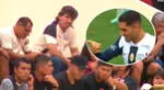 El gesto de Jean Ferrari tras el gol de Pablo Sabbag