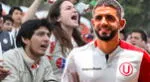 Di Benedetto se encuentra sorprendido con los hinchas de Universitario.