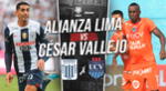 Alianza Lima y César Vallejo se enfrentan en partido pendiente por la jornada 6 del Torneo Apertura