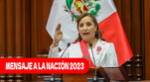 Dina Boluarte brindó su primer mensaje a la nación en el Congreso de la República.