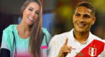 Ana Paula está en Perú y recibió llaveros con el nombre del Paolo Guerrero.