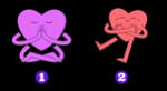 ¿Corazón rojo o morado? Confía en tu intuición y escoge una opción para saber la verdad.