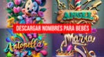 Descarga AQUÍ gratis los nombres en 3D para bebés diseñador con la inteligencia artificial de Ideogram.