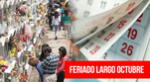 Conoce más del feriado largo en octubre 2023 y quiénes trabajarán este  31 de octubre y 1 de noviembre en Perú.
