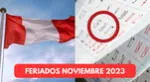 Revisa qué feriados y días no laborales se acercan en noviembre 2023.