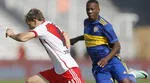 Boca Juniors y River Plate se enfrentaron en el Kempes por la Copa de la Liga. Foto: AFP
