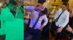 Zambrano, jugador de Alianza Lima, se 'robó' el show en la boda de Noriega.