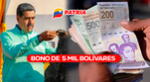 El Gobierno de Venezuela otorgará un apoyo de casi 5.000 bolívares en marzo.
