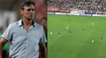 Fabián Bustos estuvo en el Estadio Monumental para el partido ante Melgar.
