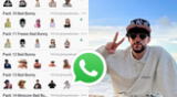 WhatsApp: Aprende a descargar los stickers de Bad Bunny para las