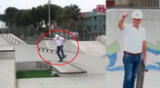 Candidato a la alcaldía de Chorrillos hace acrobacias con skate para ganar votos