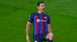Robert Lewandowski marcó triplete con Barcelona