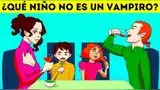 ¿Qué niño no es un vampiro? Analiza y resuelve este misterioso acertijo visual