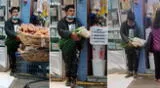 Hombre ofrece 'cebolla china' por horas y sin ventas, pero recibe una ayuda inesperada