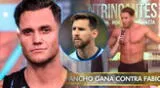 Fabio Agostini señala que Leo Messi está por debajo de él y se vuelve viral en redes