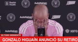 Gonzalo Higuaín anuncia su retiro del fútbol profesional entre lágrimas