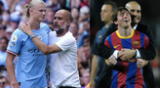 Josep Guardiola hizo una comparativa acerca del flamante goleador del City y el actual jugador del PSG.
