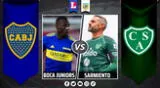 Boca Juniors y Sarmiento se enfrentan en el Estadio Eva Perón de Junín.