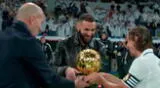 Zidane y Modric entregaron el Balón de Oro a Benzema