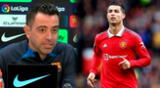 Xavi y su reacción tras saber que Barcelona enfrentará a Manchester United
