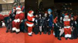 La Navidad se pintó de negro pálido gracias a la visita de grupo gótico.