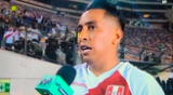 Christian Cueva dejó sus impresiones tras el triunfo de Perú sobre Paraguay