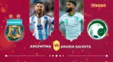 Argentina vs. Arabia Saudita se enfrentarán en el estadio Lusail Iconic.