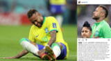 Neymar mostro su tristeza en las redes tras su lesión.