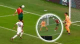 Cristiano Ronaldo no tuvo contacto con el balón en el primer gol de Portugal