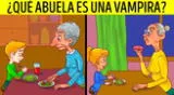 ¿Qué abuelita es un vampiro? Solo el 2% de personas superó este acertijo visual