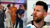 Wout Weghorst buscó a Messi en los camerinos