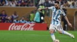 Messi marcó de penal el 1-0 para Argentina sobre Francia
